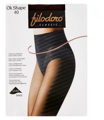Колготки Filodoro Classic Ok Shape 40 den, размер 2-S, cappuccio (коричневый)