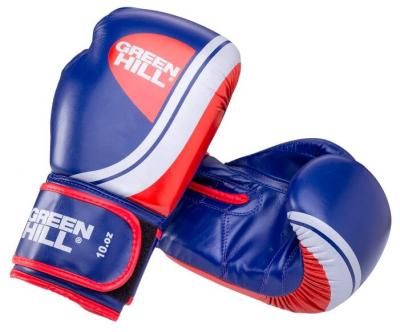 Боксерские перчатки Green hill Knockout (BGK-2266) синий 10 oz