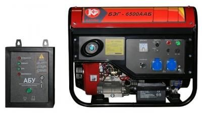 Бензиновый генератор калибр БЭГ-6500ААБ (5800 Вт)