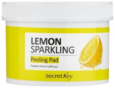Secret Key пилинг-диски для лица Lemon sparkling peeling pad 70 шт.
