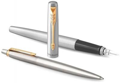 PARKER набор перьевая и шариковая ручки Jotter Core, M, 2093258, синий цвет чернил, 2 шт.