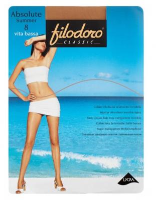 Колготки Filodoro Classic Absolute Summer Vita Bassa 8 den, размер 2-S, playa (бежевый)