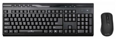 Клавиатура мышь Оклик 280M клавчерный мышьчерный USB беспроводная Multimedia