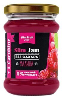 Джем Slim Fruit Family Малина без сахара +L-carnitine, банка 250 мл