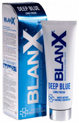Зубная паста BlanX Pro Deep Blue, экстремальная свежесть, 75 мл