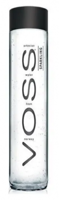Вода питьевая Voss (Восс), 24 шт по 0,375 л стекло, с газом