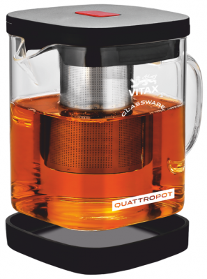 Vitax Заварочный чайник Warkworth VX-3307 1,1 л, прозрачный/черный