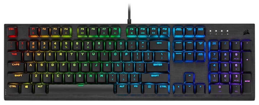 Игровая клавиатура Corsair Gaming K60 RGB PRO CHERRY MX Low Profile SPEED