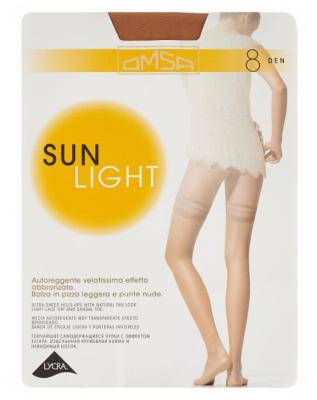 Чулки Omsa Sun Light Aut 8 den, размер 4-L, beige naturel (бежевый)