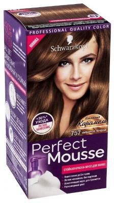 Schwarzkopf Perfect Mousse Стойкая краска-мусс для волос, 757, Имбирное Печенье