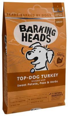 Сухой корм для собак Barking Heads Бесподобная индейка, беззерновой, индейка, с бататом 12 кг