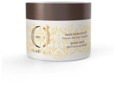 Barex Olioseta Oro Di Luce Маска-блеск с протеинами шелка и семенем льна Shine Mask для волос, 500 мл