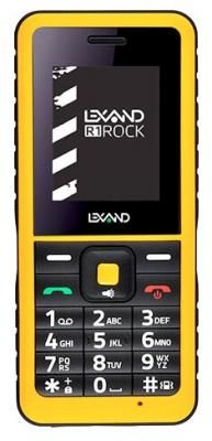Телефон LEXAND R1 Rock черный/желтый