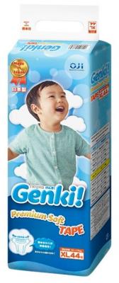 Genki подгузники Premium Soft XL (12-17 кг) 44 шт.