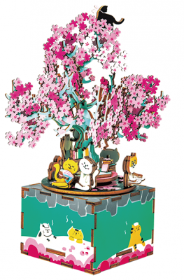 Сборная модель Rolife Музыкальная шкатулка Cherry blossom tree AM409