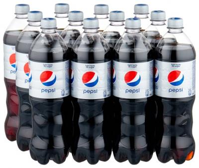 Газированный напиток Pepsi Light, 1 л, 12 шт.