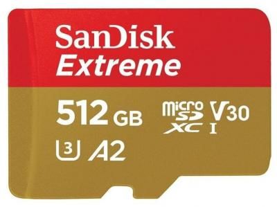 Карта памяти 512 ГБ microSDXC SanDisk Extreme Class 10 (SDSQXA1-512G-GN6MA) 1 шт.