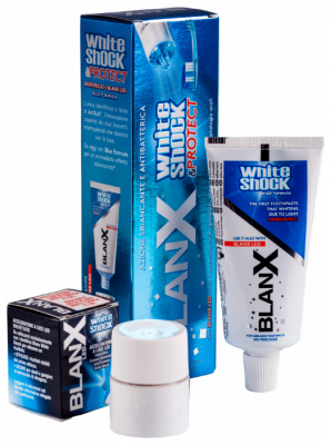 Зубная паста BlanX White Shock Protect + LED активатор, защита и быстрое отбеливание, 50 мл